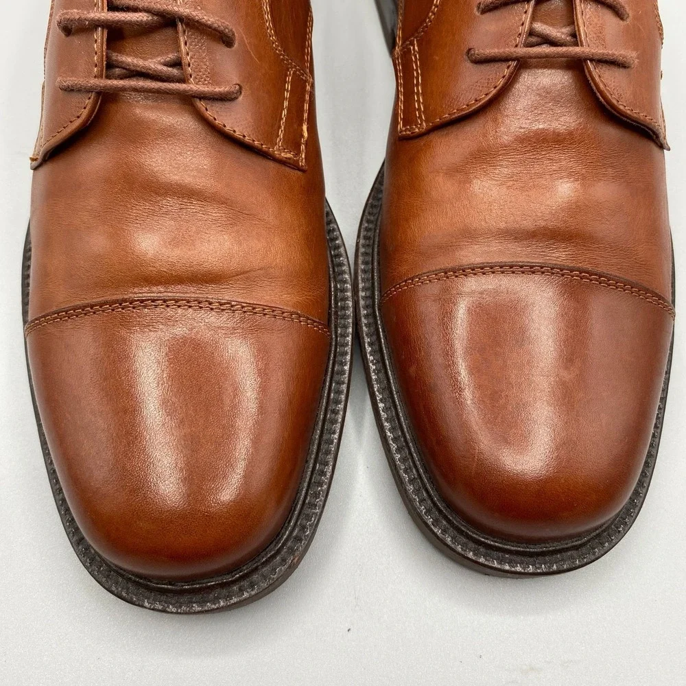 Johnston & Murphy Passport Brown Oxfords Shoes 20-1500 Mens 9 M Made in Italy